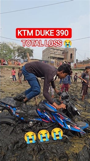 KTM Duke 390 Full Damege 😭😭 Bike Crash | KTM Duke 390 Total Loss #cops #sad #shorts