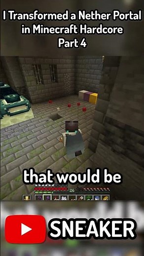 I Transformed a Nether Portal in Minecraft Hardcore Part 4