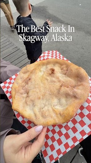 The best elephant ear you’ve ever had😋 This the Klondike Doughboy in Skagway, Alaska #alaska