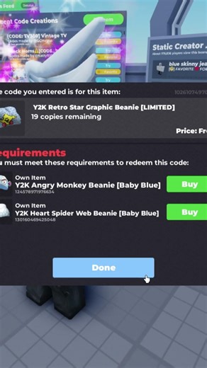 Sniped #5 | Light Blue Y2K Retro Star Graphic Beanie