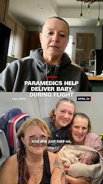 Paramedics help deliver baby during flight