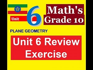 Mathematics Grade 10 Unit 6 Review Exercise‪@mathT_21‬​