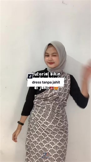 Tutorial Memakai Kain Batik Tanpa Jahit: Dress Tanpa Jahit