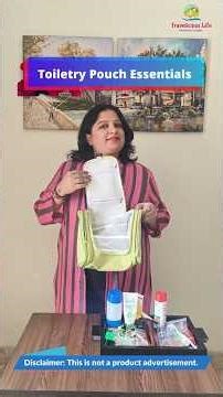 Toiletry Pouch Checklist travelpouch #hacks #packingtips#travelreels #toiletrybag #travel checklist