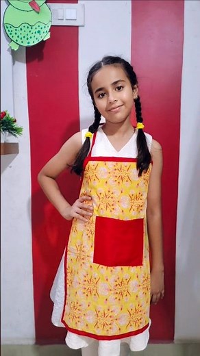 Kid's Apron Sewing Tutorial #shorts #DIY projects