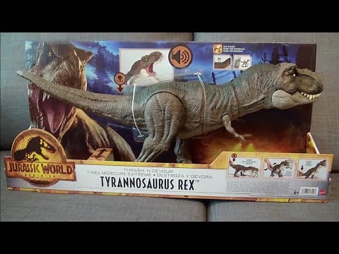 Kitwana's Toys #155: 2022 Mattel Jurassic World Dominion Thrash 'n Devour T-Rex Unboxing & Review