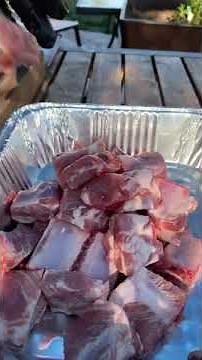 Teriyaki braised spare ribs on the hasty bake grills