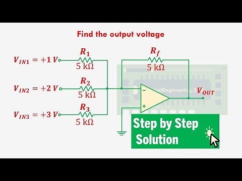 Op Amp as Unity Gain Summing Amplifier