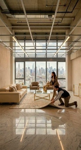 Unfinished Apartment Gets the Luxury Treatment 💫 #apartmenttour #renovation