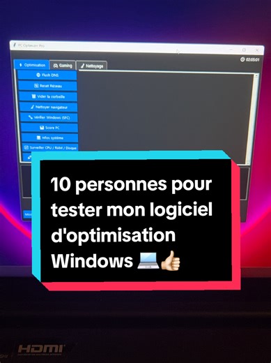 Je choisis 10 d'entres vous pour tester mon logiciels optimisation Windows 💻 #windows #pourtoi #pc #viral #astuces