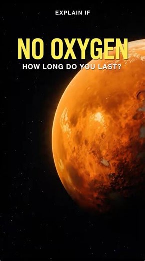 What If Your Oxygen Ran Out on Mars in 3 Minutes? #shorts