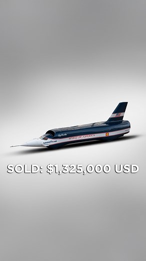 RM Sotheby's on Instagram: "SOLD: $1,325,000 USD! Continuing the excitement at Moda Miami, the 1965 Spirit of America Sonic I takes center stage—a jet-powered marvel built for one purpose: absolute speed. Designed by Craig Breedlove to shatter land speed records, this engineering masterpiece represents the relentless pursuit of velocity and innovation. A true icon of aerodynamic design and American ambition. #RMMiami #RMSothebys #ModaMiami #IMSMuseum #SpiritofAmerica"