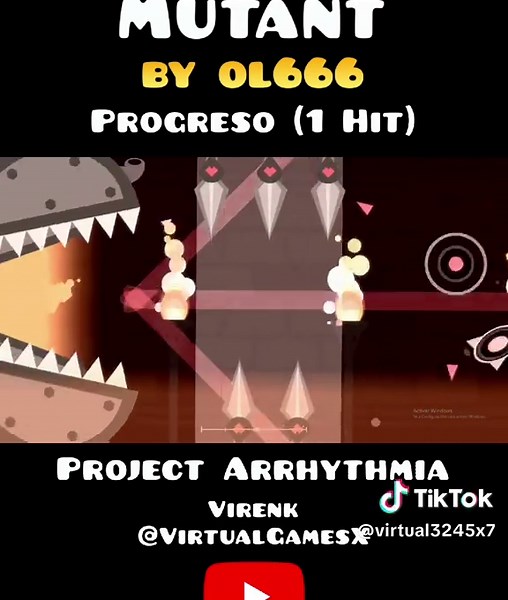 "Mutant" Progreso (1 Hit) | by ol666 | Project Arrhythmia #projectarrh... | geometrydash
