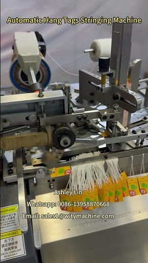 Automatic Hang Tags Stringing Machine