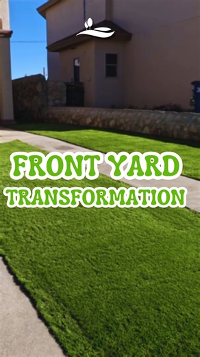 Just Landscape on Instagram: "Fresh turf, clean concrete, and a layout that instantly elevates curb appeal. 🏡✨ Simple upgrades that make a big difference. - - - - - Ready to transform your front yard? 💬 Message us today for your FREE estimate. #️⃣ #FrontYardTransformation #JustLandscape #ElPasoLandscaping #TurfAndConcrete #CurbAppeal"