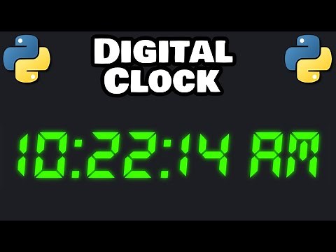 Let's code a digital clock with Python! 🕒