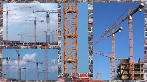 Tower Cranes On Construction High-rise Buildings Stock Footage Video (100% Royalty-free) 5173919 | Shutterstock