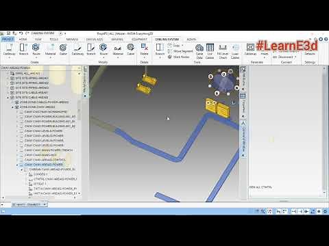 Aveva E3d - Cable Routing - Cabling System -Cable tray
