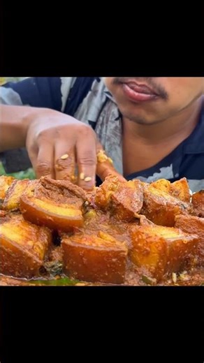 Eating Delicious Pork 😋 || #shorts #food