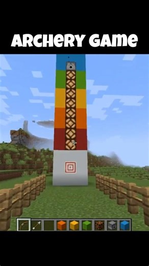 Archery game in Minecraft #minecraft #gaming #minecraftshorts #trending