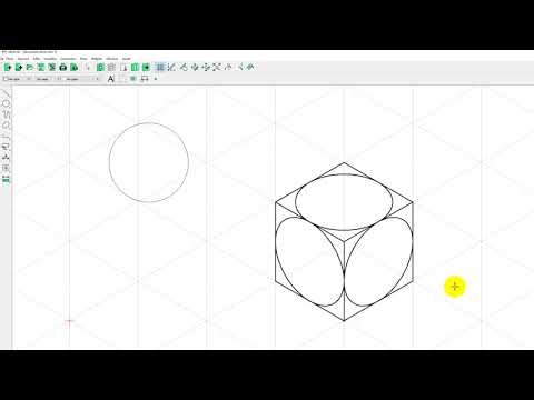 Tutorial inicial básico de Librecad. Dibujar formas circulares en perspe...