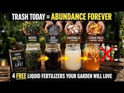 Grow Plants Like Crazy Without Fertilizer – 4 Home-Made Liquid Tricks! ⚡