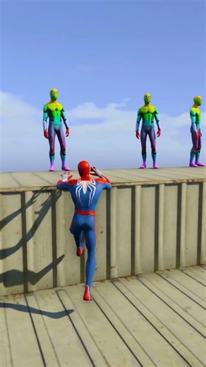 GTA 5 Epic Sky Water Ragdolls Spiderman Jump/Fails Ep 283 #shorts