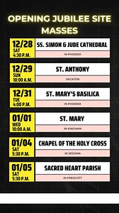 Bishop Dolan will be traveling throughout the diocese to personally celebrate and preside over all six Jubilee Site opening Masses. Photo albums capturing each special Mass will be available on the Diocese of Phoenix Facebook page. | Diocese of Phoenix