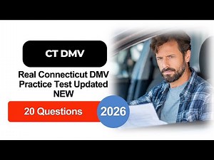 Real Connecticut DMV Practice Test 2026 (NEW) 20 Questions & Answers