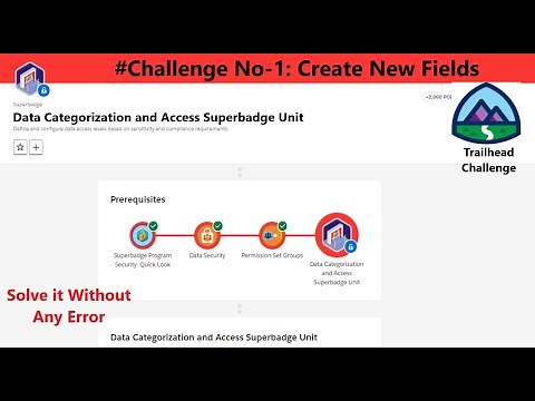 Data Categorization and Access Superbadge Unit|| Challenge No 1|| Create New Fields