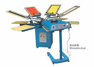 [Hot Item] Spm Manual Textile Screen Printer & Moveable Dryer