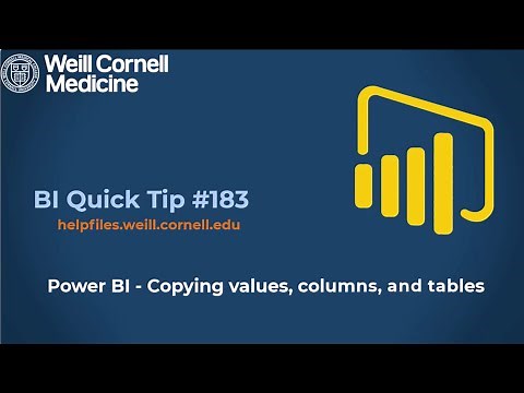 BI Quick Tip #183: How to copy values, columns, and tables in Power BI