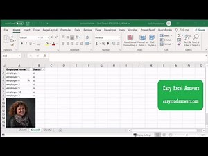 Automatically Sort Employees for Availability includes the VBA code