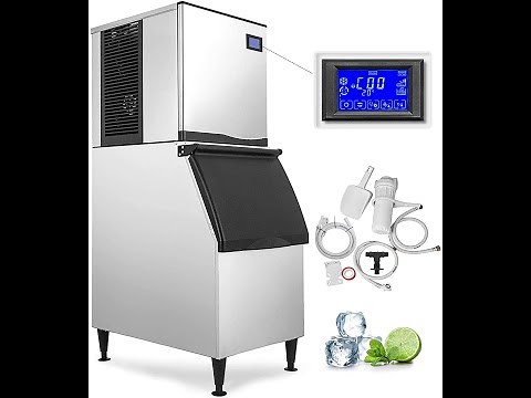 ICE MAKER VEVOR 110V Commercial Ice Maker 400LBS/24H with 350LBS Bin