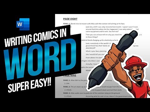 How to WRITE Comic Book & Manga Scripts in WORD! | FREE Templates for Comic Book Writing