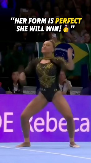 Rebeca Andrade is known for her beautiful Gymnastics routines with perfect form. But her opponent, Simone Biles, does much more difficult routines with a higher score. So she didn’t even stand a chance😮 | SuperGymnastics