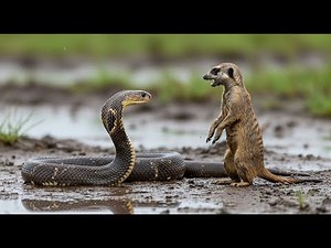 KING COBRA VS MEERKAT | AMAZING VIDEO#wildlife