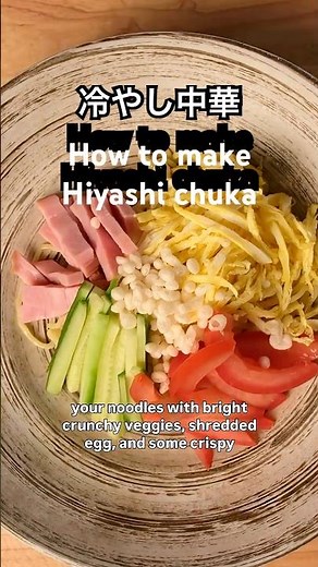 How to make Hiyashi Chuka 冷やし中華#cooking #japanesecooking