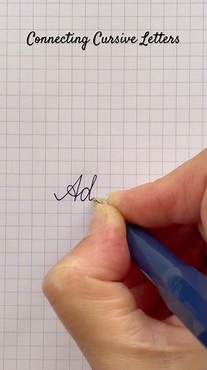 How to Connect Cursive A to d | Connecting Cursive Letters Tutorial