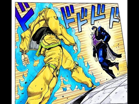 Jotaro vs DIO Part 1 - manga version w/ anime voices (JJBA SC)