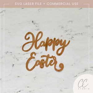 Happy Easter Calligraphy SVG | Happy Easter SVG | Laser Cut File | SVG | Easter Svg - Etsy UK