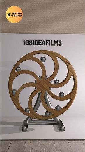 Leonardo Da Vinci's Perpetual Motion Wheel Mechanism 108ideafilms #perpetualmotion #davinci #wheel