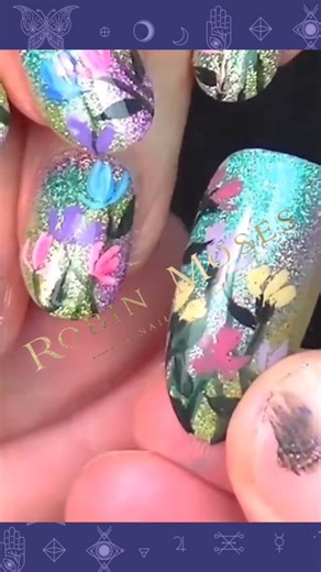 1.5K views · 27 reactions | Spring is almost here!!!!  Are your nails ready?! #springnails #easternails #nailarttutorial #robinmosesnailart #flowernails #nailart #glitternails #pastelnails | Robin Moses Nail Art | Facebook