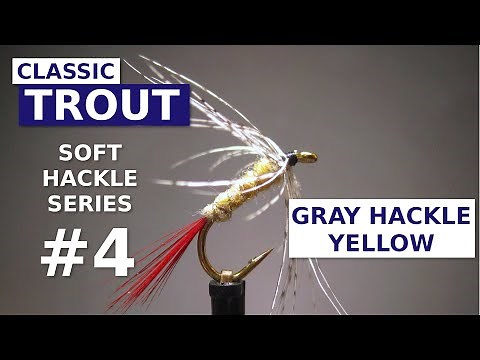 Fly Tying a Gray Hackle Yellow - Classic Soft Hackle Wet Fly Pattern