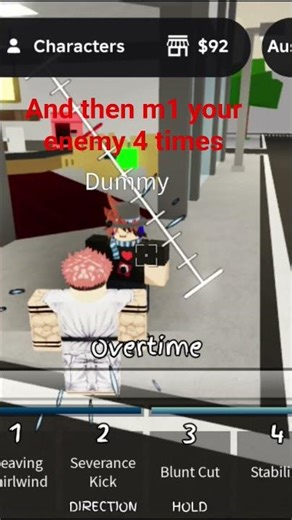 how to do salarymans black flash in jjs tutorial #roblox #jjs #tutorial