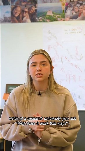 Orsi talks about the difference between a UAS & a RU | Bachelor of Science Leisure Studies