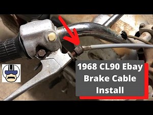1968 Honda Cl90 Build Part 3: Mechanical Cable System Replacement. Ebay Cables