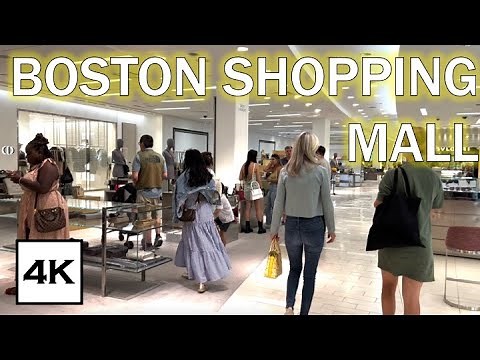 Shopping in Boston · Prudential Center, Copley Place · 4K