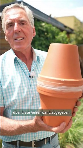 Watering aid made from clay pots: Water less with ollas 💧🌱 Instructions | Ökochecker SWR #shorts