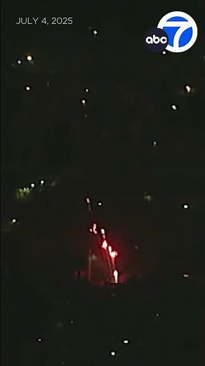 4th of July fireworks light up LA sky